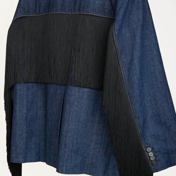 Prada AW/20 Denim Fringe Blazer - Picture 8 of 16
